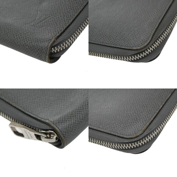 LOUIS VUITTON Zippy Organizer Long Wallet Taiga Leather Gray M30517 65KB108 - Picture 7 of 11